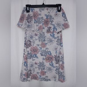 Strapless mini-dress